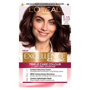 Paris Excellence Crème Permanent Hair Dye 5.15 Natural Iced Brown